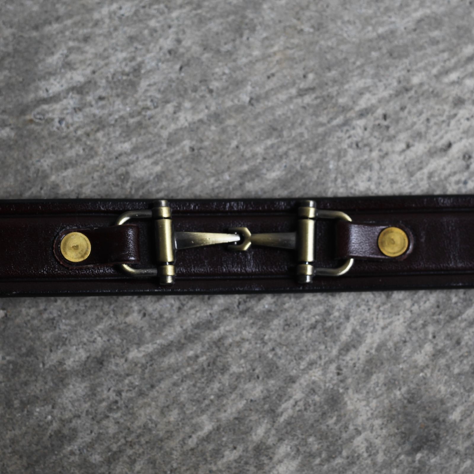 TORY LEATHER - 【残りわずか】Snaffe Bits Belt(HAVANA×BRASS