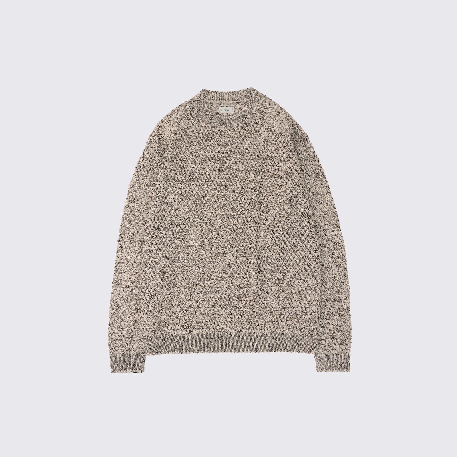 YOKE - 【残り一点】Mesh Knit Shirt Crewneck Sweater | ACRMTSM