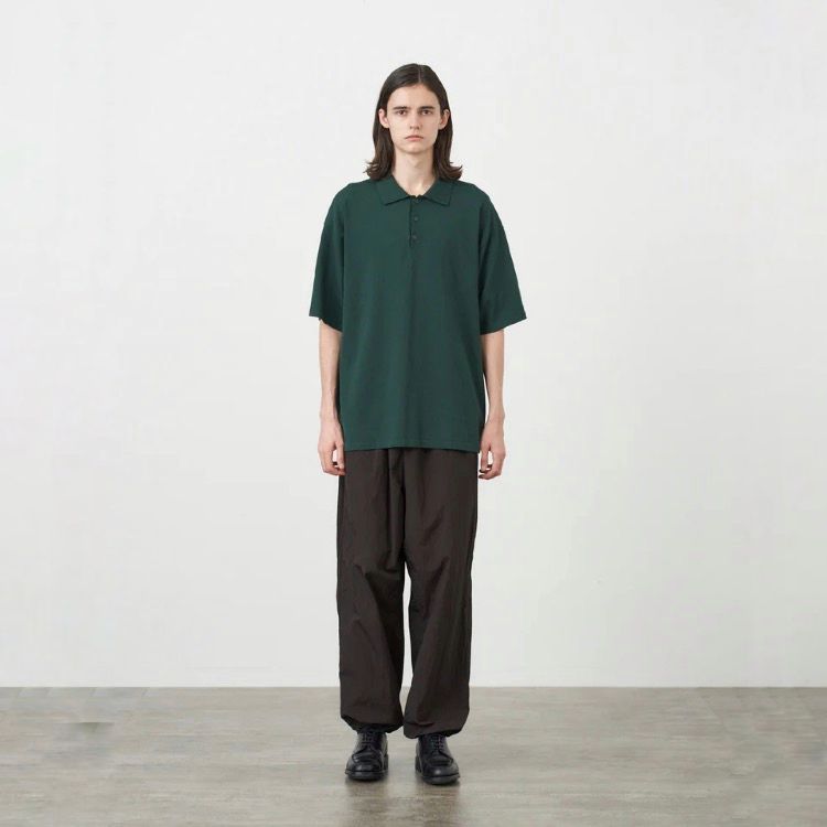 ATON - 【残り一点】Fresca Knit Crew Polo Knit | ACRMTSM ONLINE STORE
