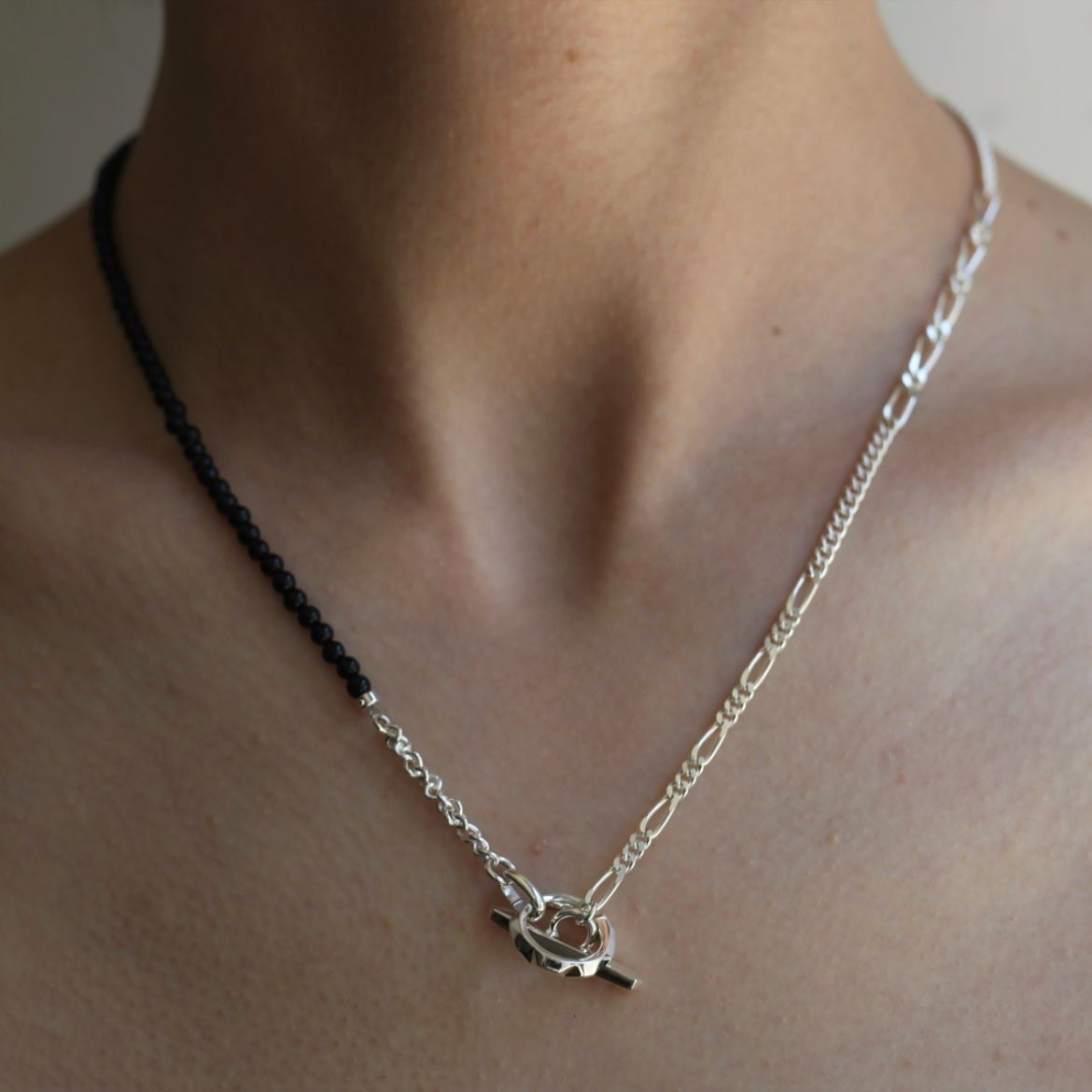 GARNI - 【残り一点】Clash Mix Chain Necklace(BLACK) | ACRMTSM