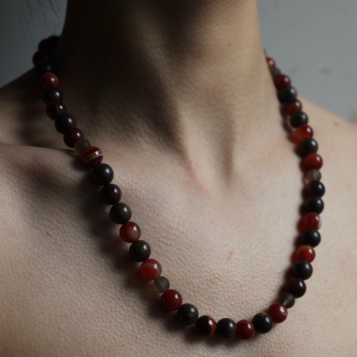 SOSHIOTSUKI - 【お取り寄せ注文可能】Juzu Necklace(BROWN×GOLD