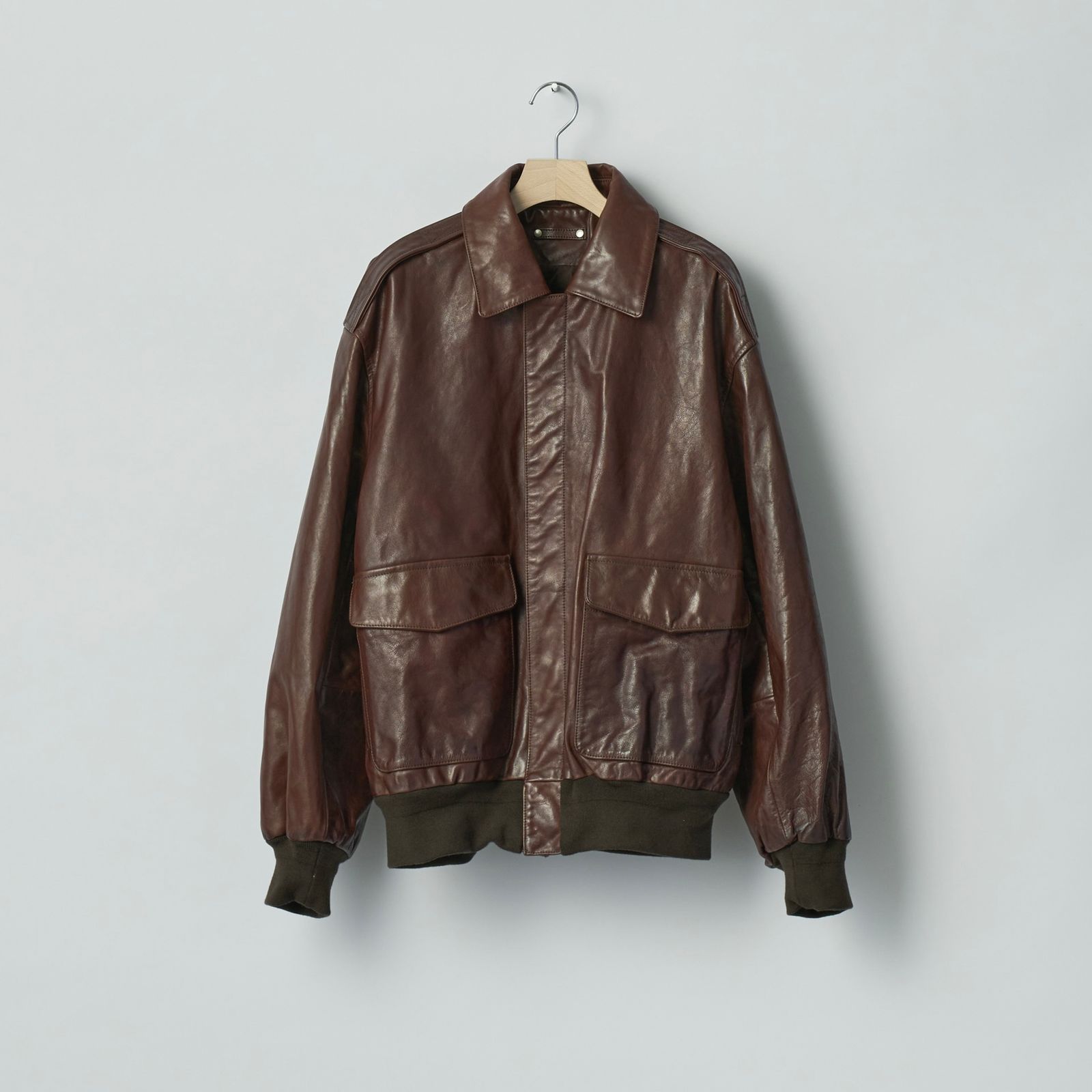 ssstein - 【残りわずか】Cow Leather Vintage Flight Jacket