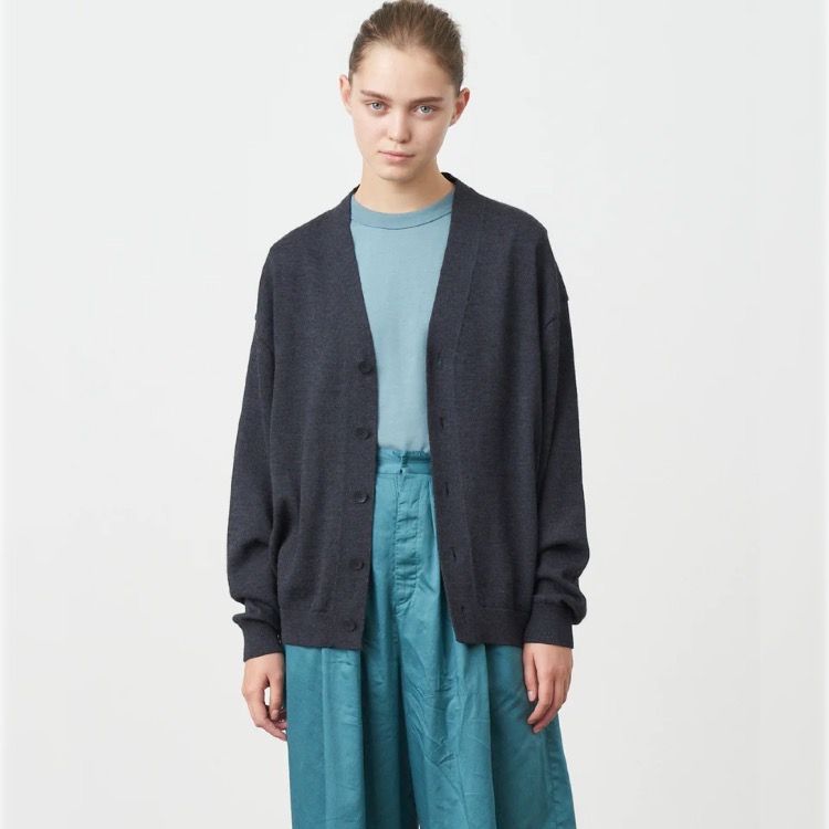 ATON - 【残り一点】Wool Washi Oversized Cardigan | ACRMTSM ONLINE