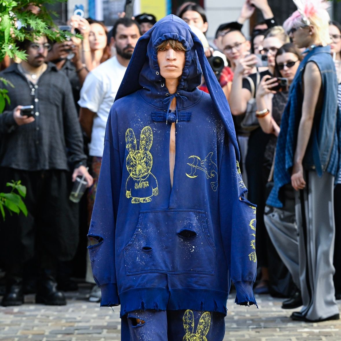 KIDILL - 【残り一点】Destroyed Bunny Hoodie | ACRMTSM ONLINE STORE