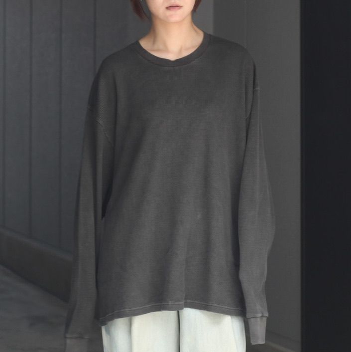 KANEMASA PHIL. - 【残り一点】18G Garment Dye Waffle | ACRMTSM