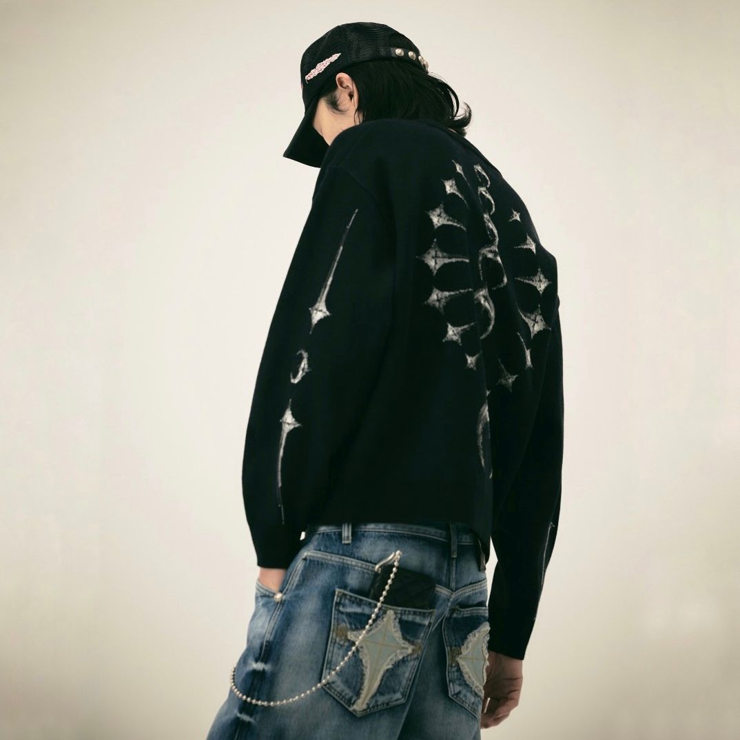 Thug Club - 【再販売通知受付可能】TC Bone Knit Cardigan | ACRMTSM