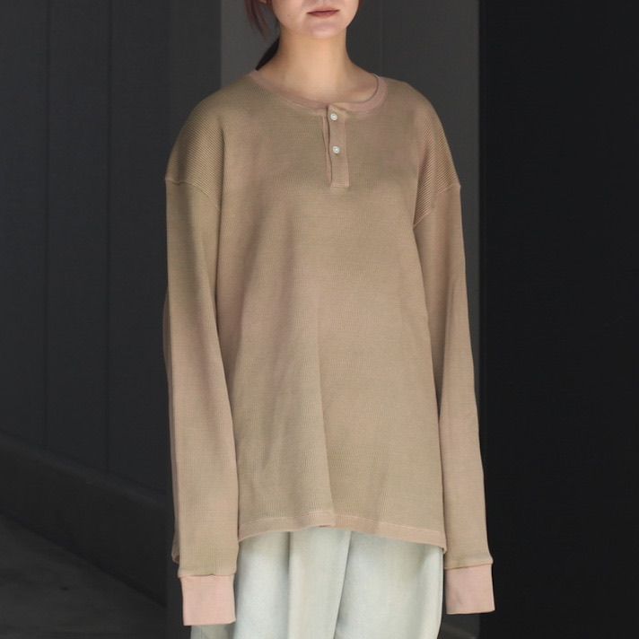 KANEMASA PHIL. - 【残り一点】18G Garment Dye Waffle | ACRMTSM