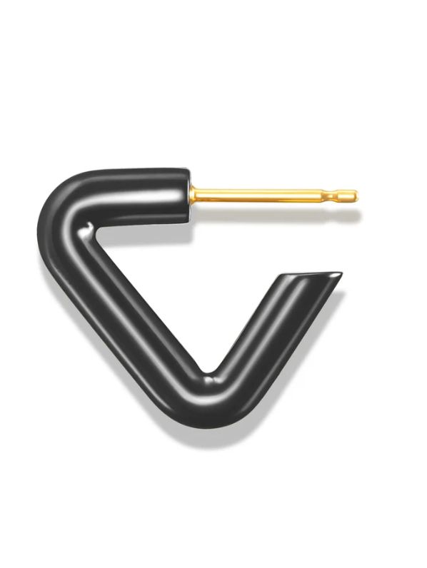 CAREERING - 【両耳用】TRIANGLE 701 BLACK トライアングル ピアス