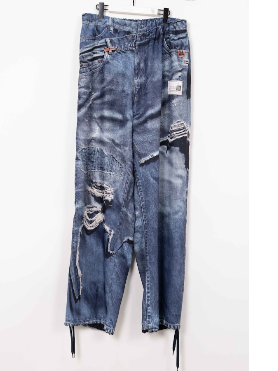 Maison MIHARA YASUHIRO - T.A.T.A コラボ転写デニムパンツ - TROMPE-L