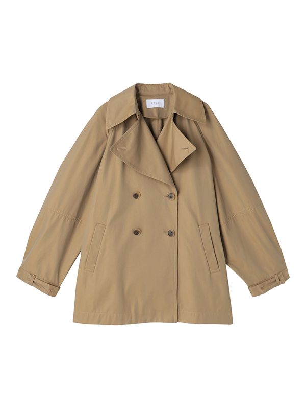 ETRE TOKYO - コーティングショートトレンチコート - BEIGE | ADDICT