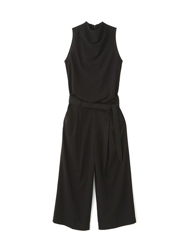 ETRE TOKYO - ドレープハイネックノースリオールインワン - BLACK