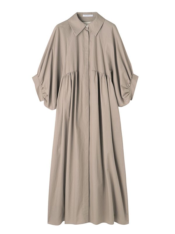 ETRE TOKYO - バックツイストコットンリネンワンピース | ADDICT WEB SHOP