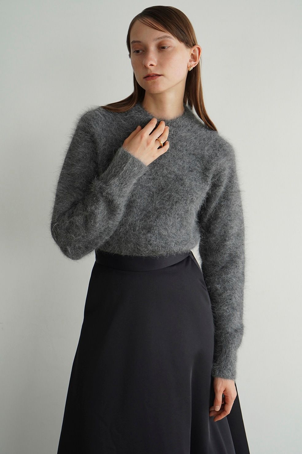 CLANE - アンゴラ コンパクト コンパクト ニット トップス - ANGORA