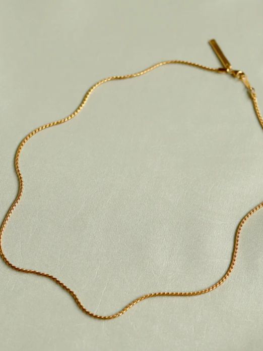 TEN. - ツイストチェーンネックレス GD ゴールド 全長 38cm シンプル