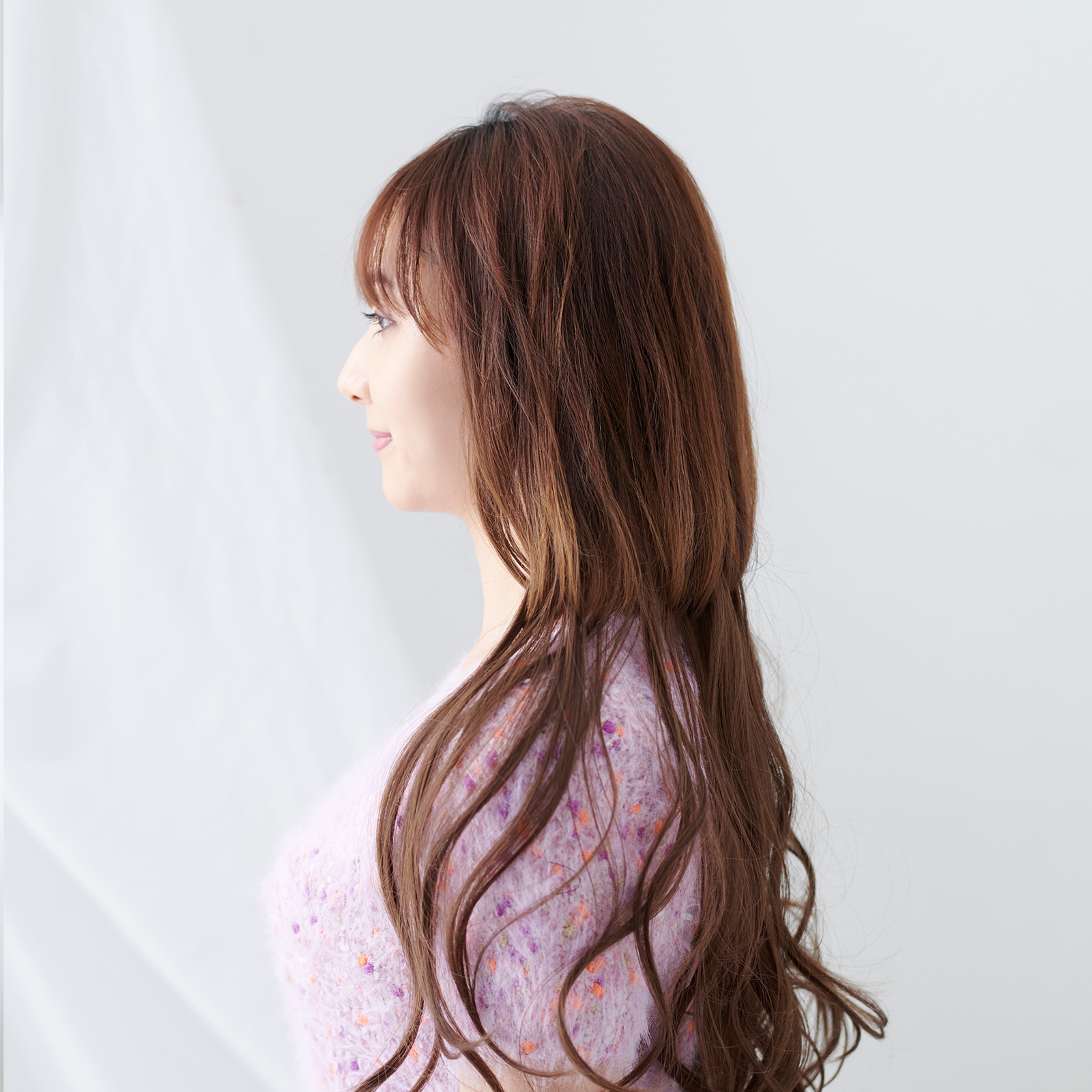 襟足ウイッグ】 NAVANA ナチュラルカールロング [ダークブラウン