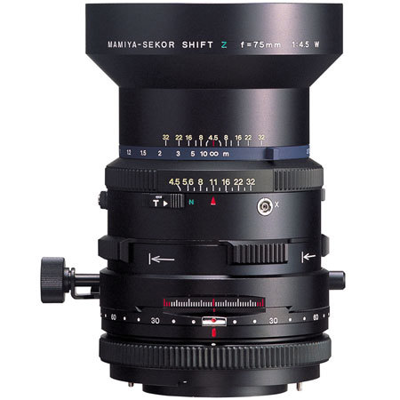 USED Mamiya 75mm f/4.5 W Wide Angle Shift Lens for RZ67 Cameras