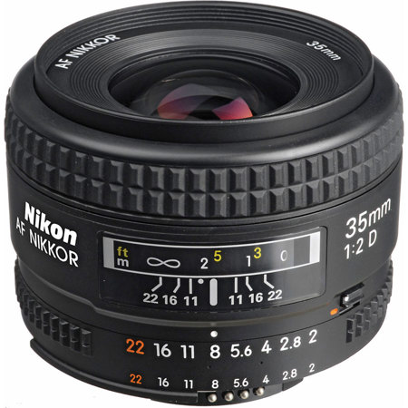 Nikon 35mm f/2D AF NIKKOR Lens - Nikon USA Warranty