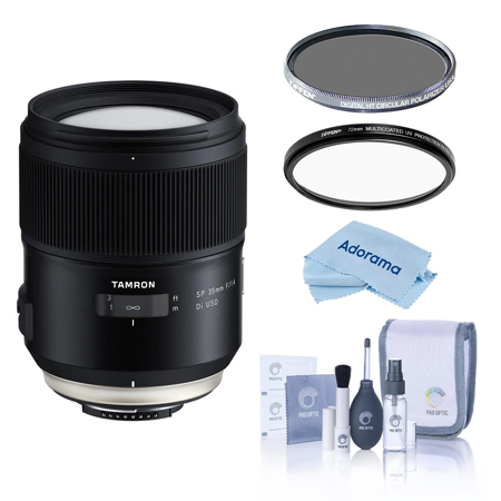 Tamron SP 35mm f/1.4 Di USD Lens for Canon EF, with Tiffen 72mm UV
