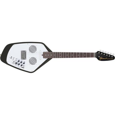 Vox APACHE II Travel Guitar with Built-in Amp and Rhythms, Black