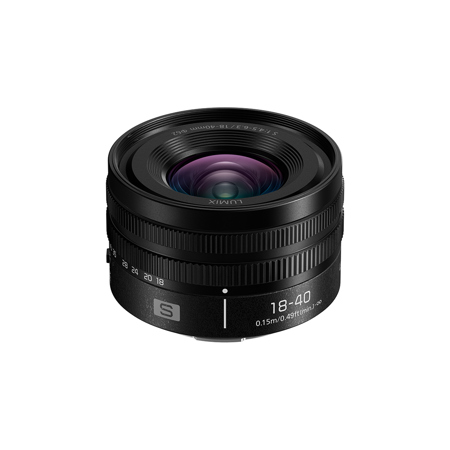 Panasonic LUMIX S 18-40mm f/4.5-6.3 Lens for L Mount S-R1840