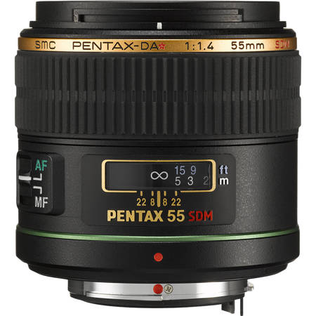 Pentax SMCP-DA 55mm f/1.4 SDM Lens for Digital SLR Cameras 21790