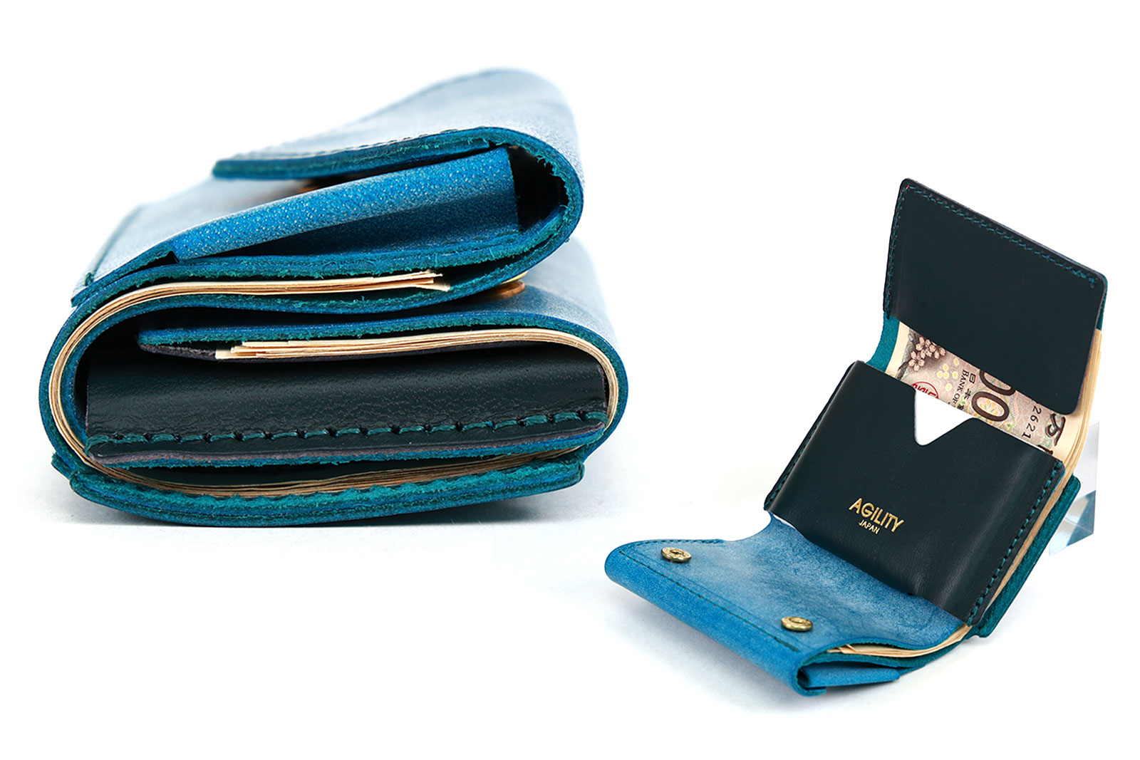 ナノウォレット』(全19色)デザインレザー/無駄を省いて小さく進化