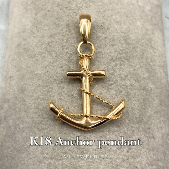 K18 18金 アンカー ペンダント / k18 Anchor pendant 品番ogl-anchor