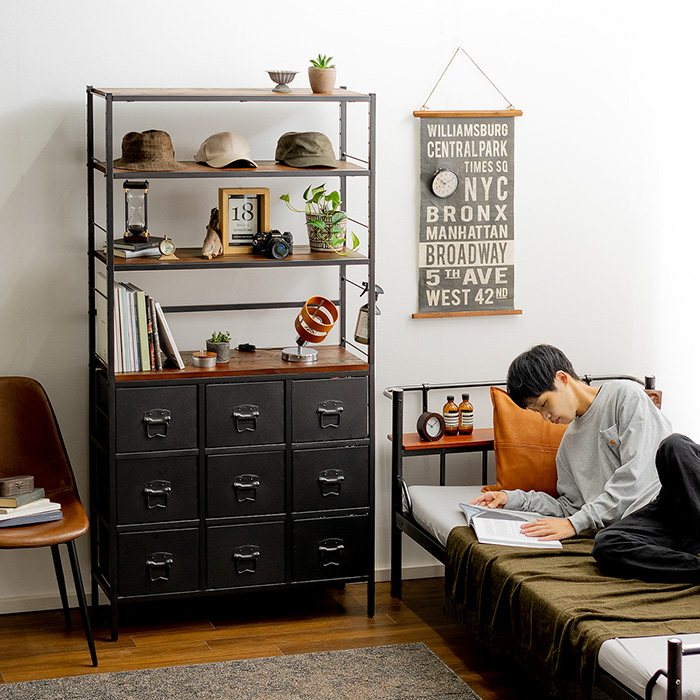 ヴィンテージウッドアイアンチェストラック BILLS(ビルズ) | 家具