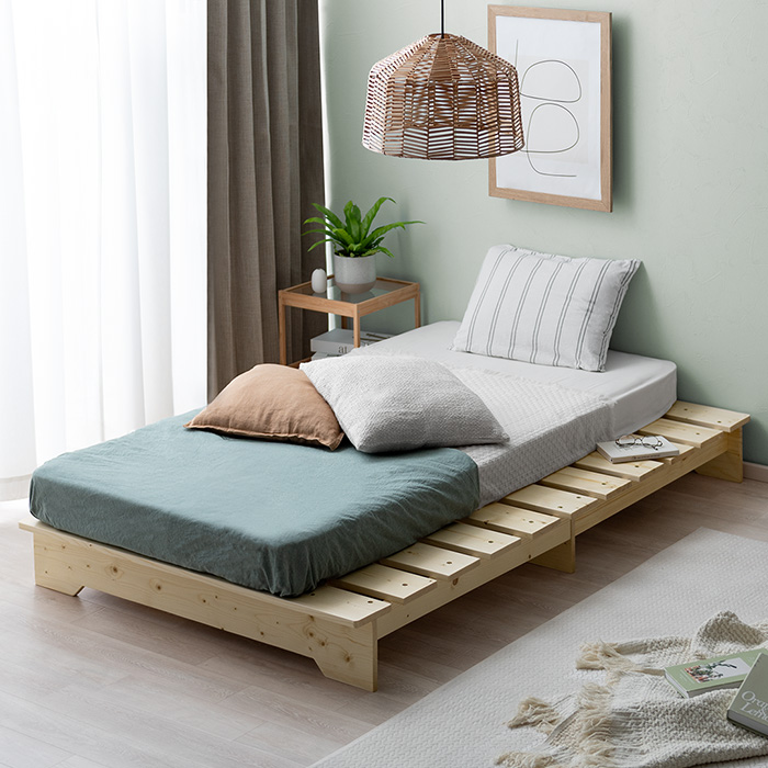 天然木ステージすのこベッド シングル Neige(ネージュ) | 家具