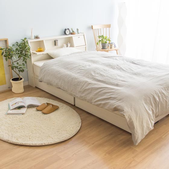 モダンベッド PRIVEE(プリヴェ) 【セミダブル】 マットレスなし | 家具