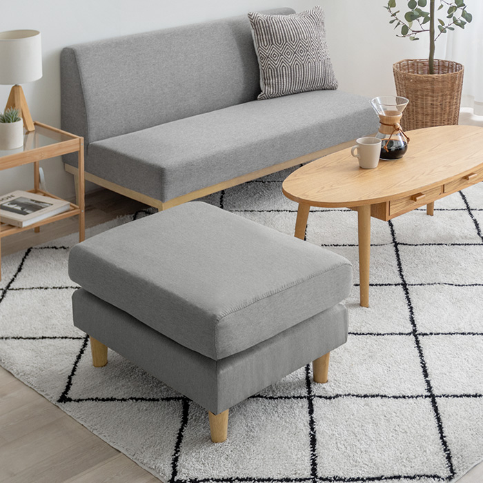 オットマン スツール 足置き ファブリック レザー LAURU | 家具