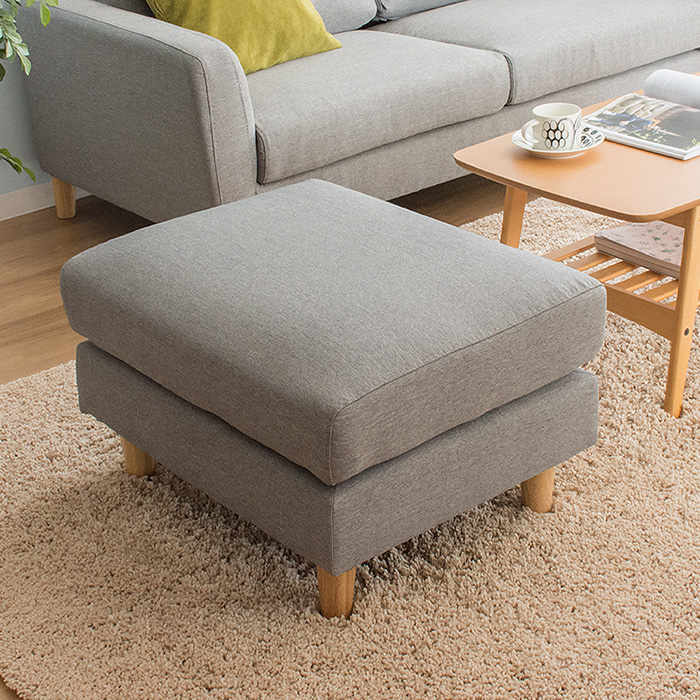 オットマン スツール 足置き ファブリック レザー LAURU | 家具