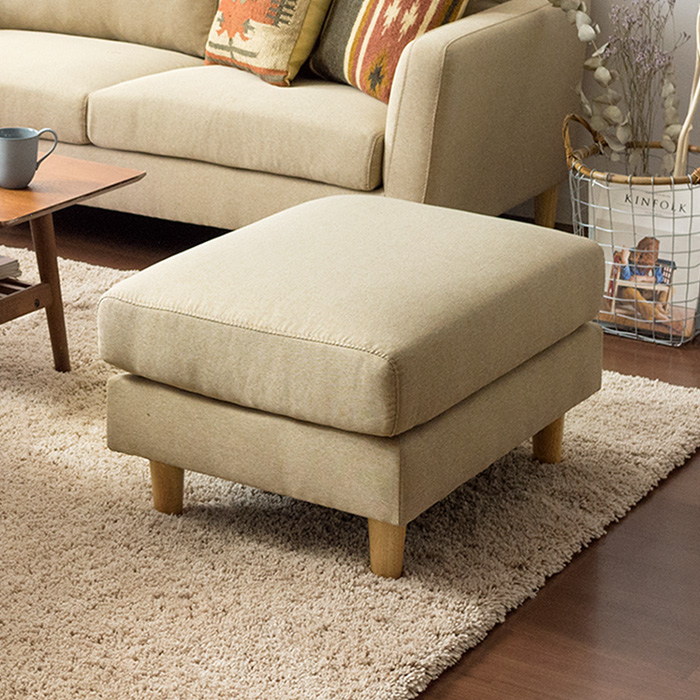 オットマン スツール 足置き ファブリック レザー LAURU | 家具