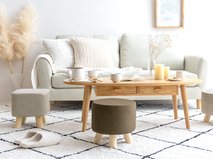 ファブリックコンパクトスツール miru(ミル) | 家具・インテリア通販