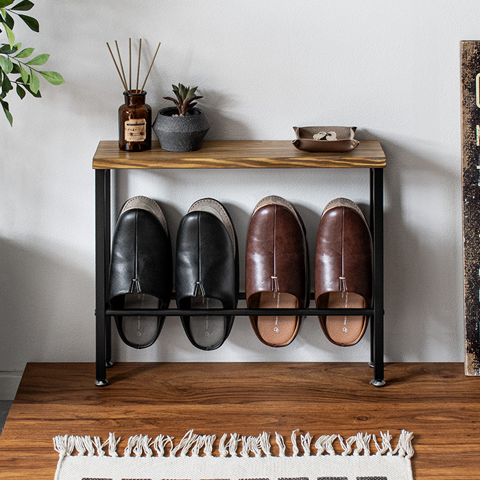 ヴィンテージウッドスリッパラック Lewis(ルイス) | 家具・インテリア