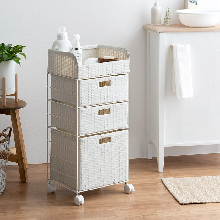 ランドリーチェスト Diario(ディアリオ) 4段スリムタイプ | 家具