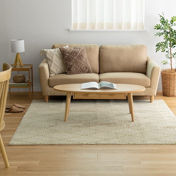 130×185/長方形] 日本製短毛シャギーラグ PONT(ポント) | 家具