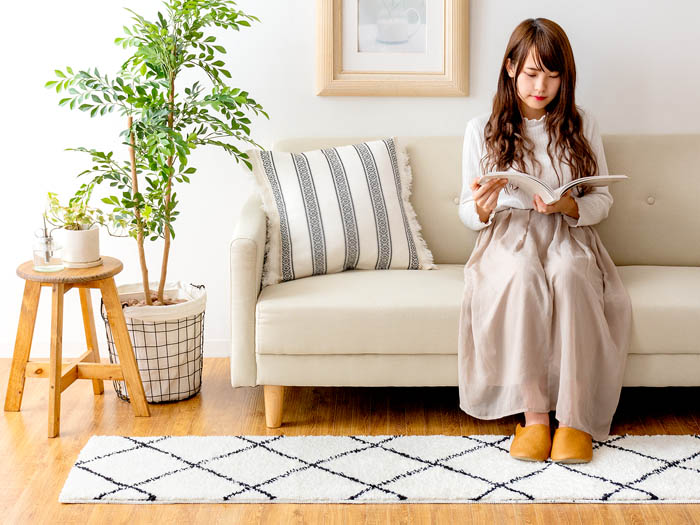 ベニワレン風デザインキッチンラグ 45×240cm | 家具・インテリア通販