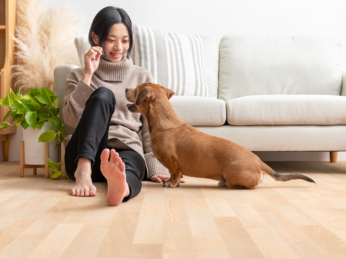 滑らないフローリング調パイルカーペット 200×150cm | 家具