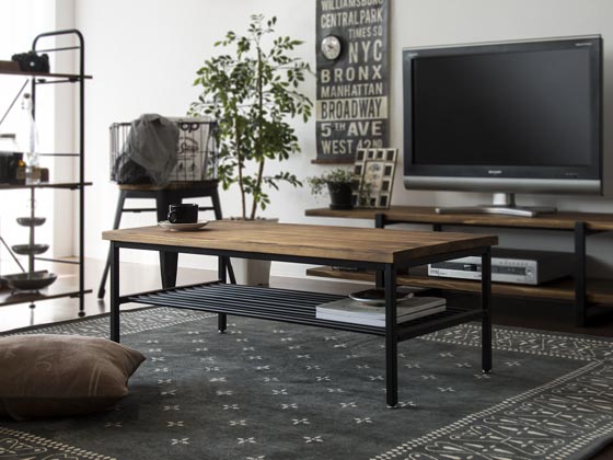 ヴィンテージウッドテーブル Lewis(ルイス) 長方形タイプ 100cm | 家具