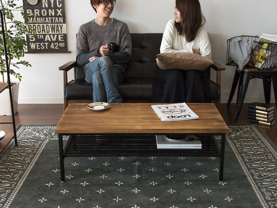 ヴィンテージウッドテーブル Lewis(ルイス) 長方形タイプ 100cm | 家具