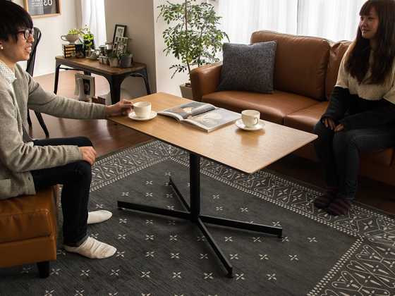 ウチカフェテーブルTRAVIE(トラヴィ)105×50×55cmサイズ | 家具