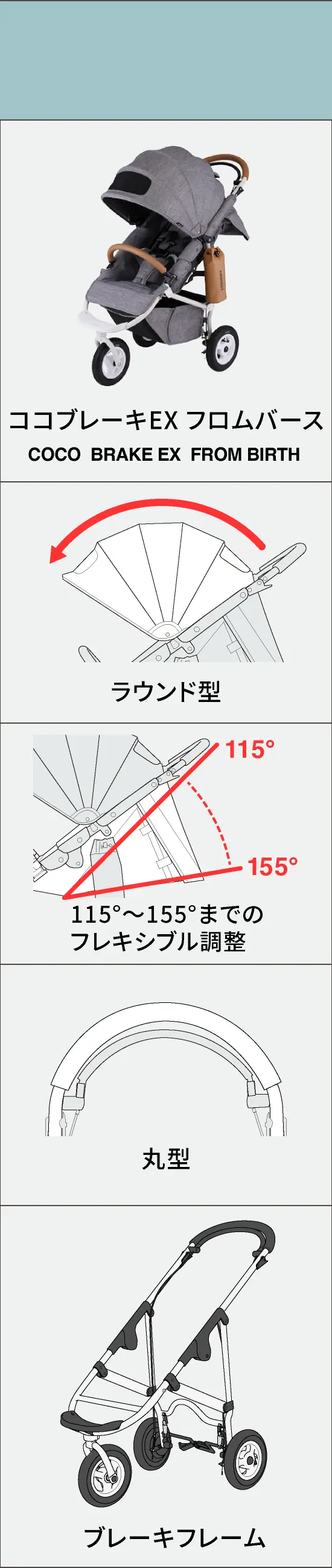 AIRBUGGY 製品別フレーム一覧表 - AIRBUGGY | ベビーカーのエアバギー