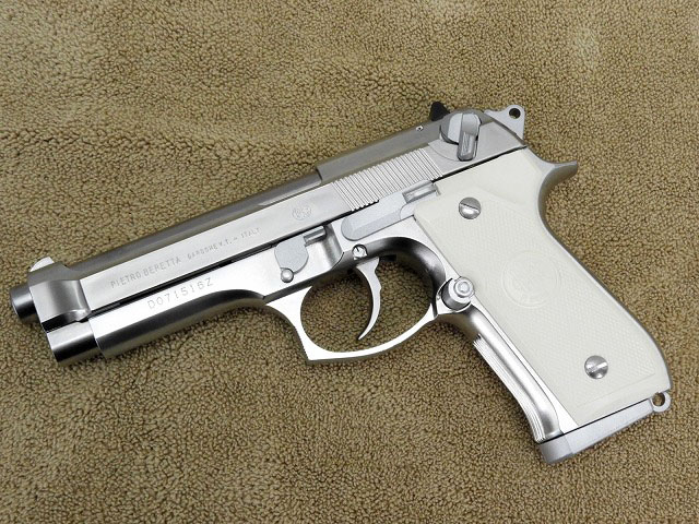 WA] ベレッタ M92FS プレミアムエディション シルバー ガスブロー