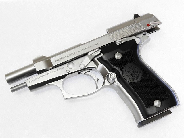 WA] ベレッタ M84FS チーター ABS シルバー ガスブローバック (中古)の