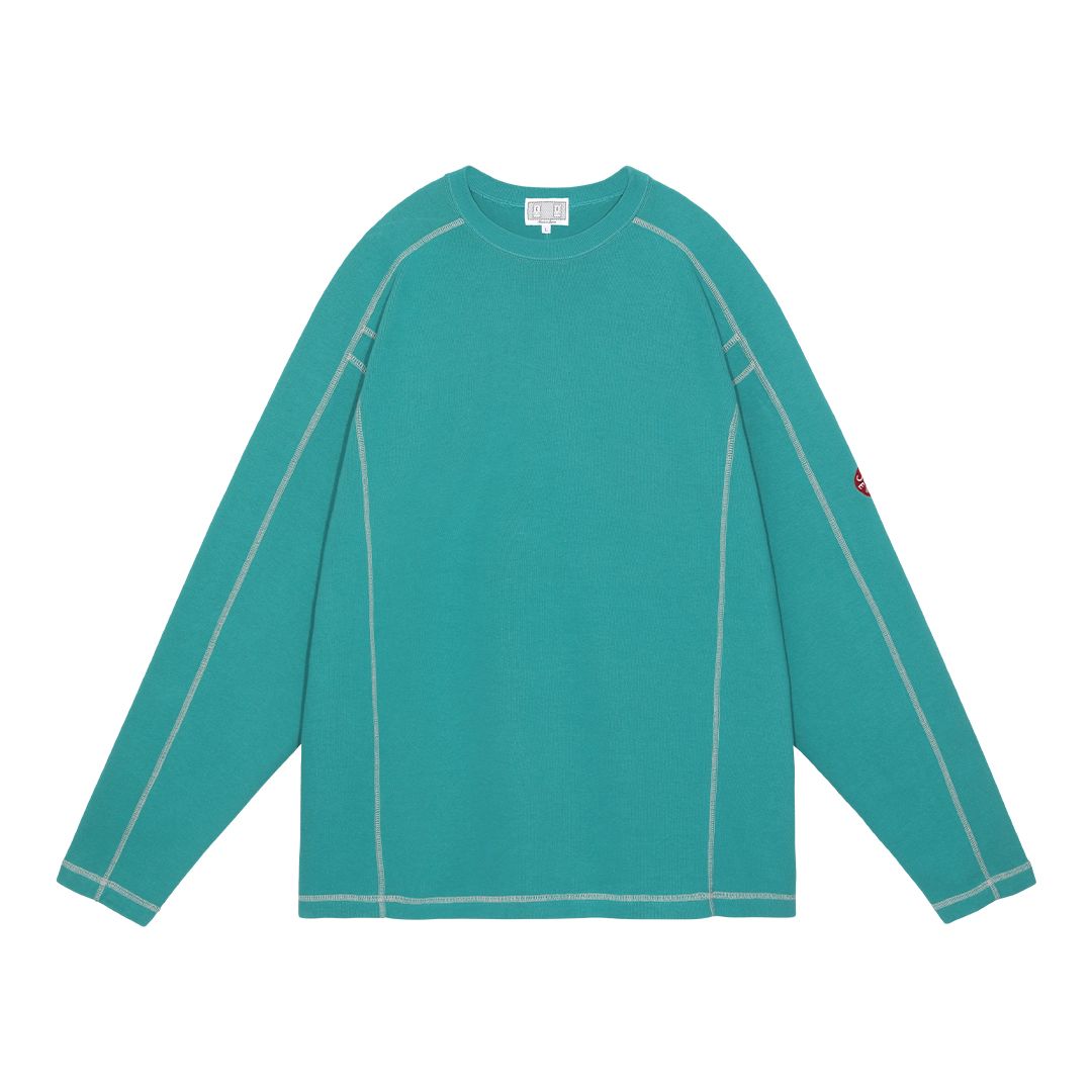 C.E - Crew Neck DBL Knit Long Sleeve Green | ALTERFATE
