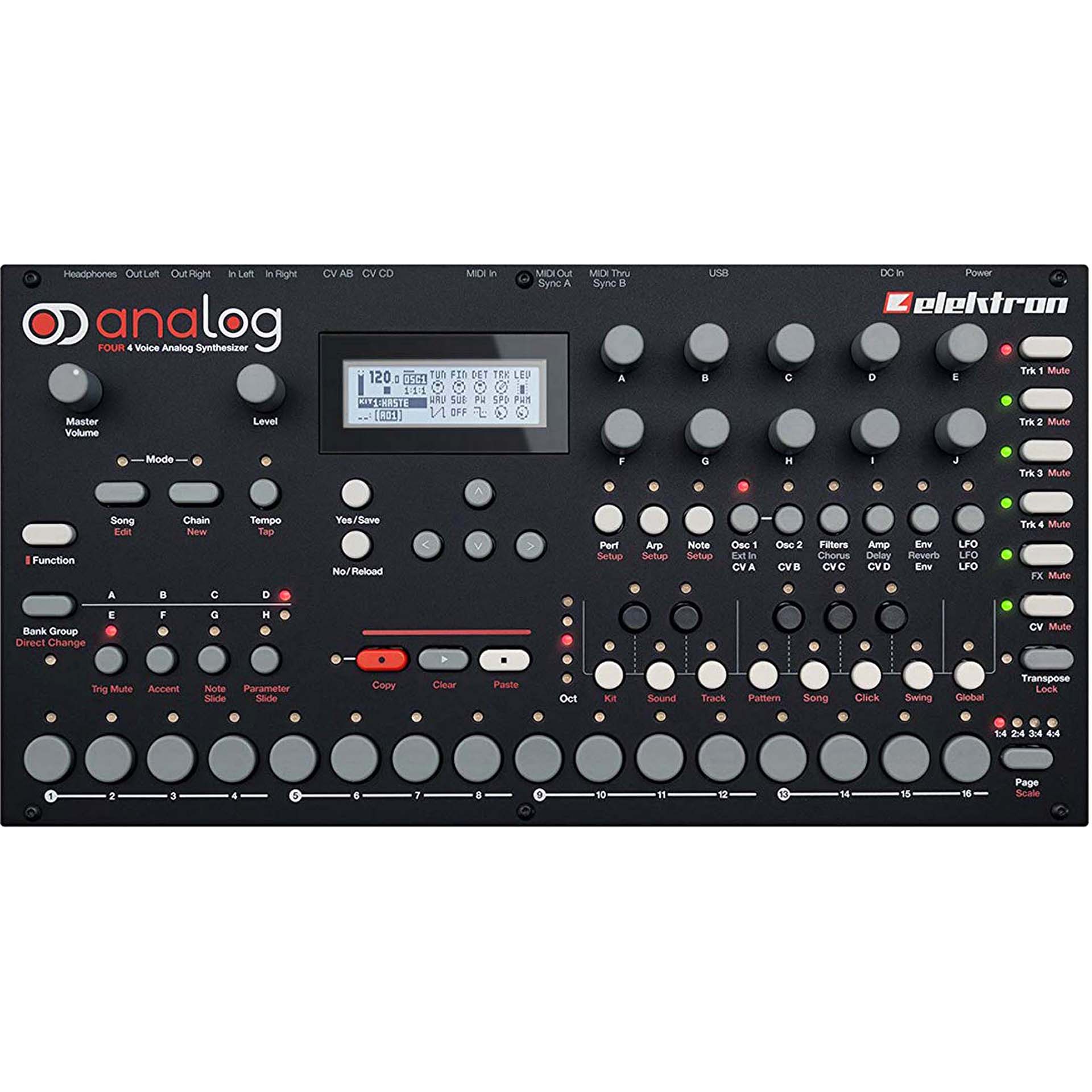 Elektron Analog Four 4 Voice Analog Synthesizer – Alto Music
