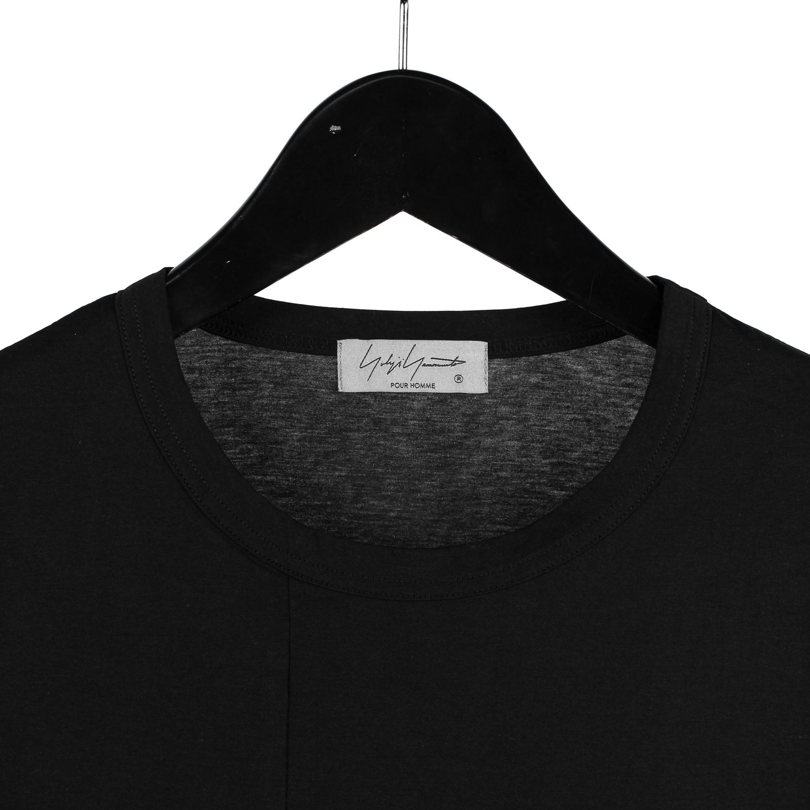 yohji yamamoto - pour homme アシメ裾半袖 カットソー (メンズ