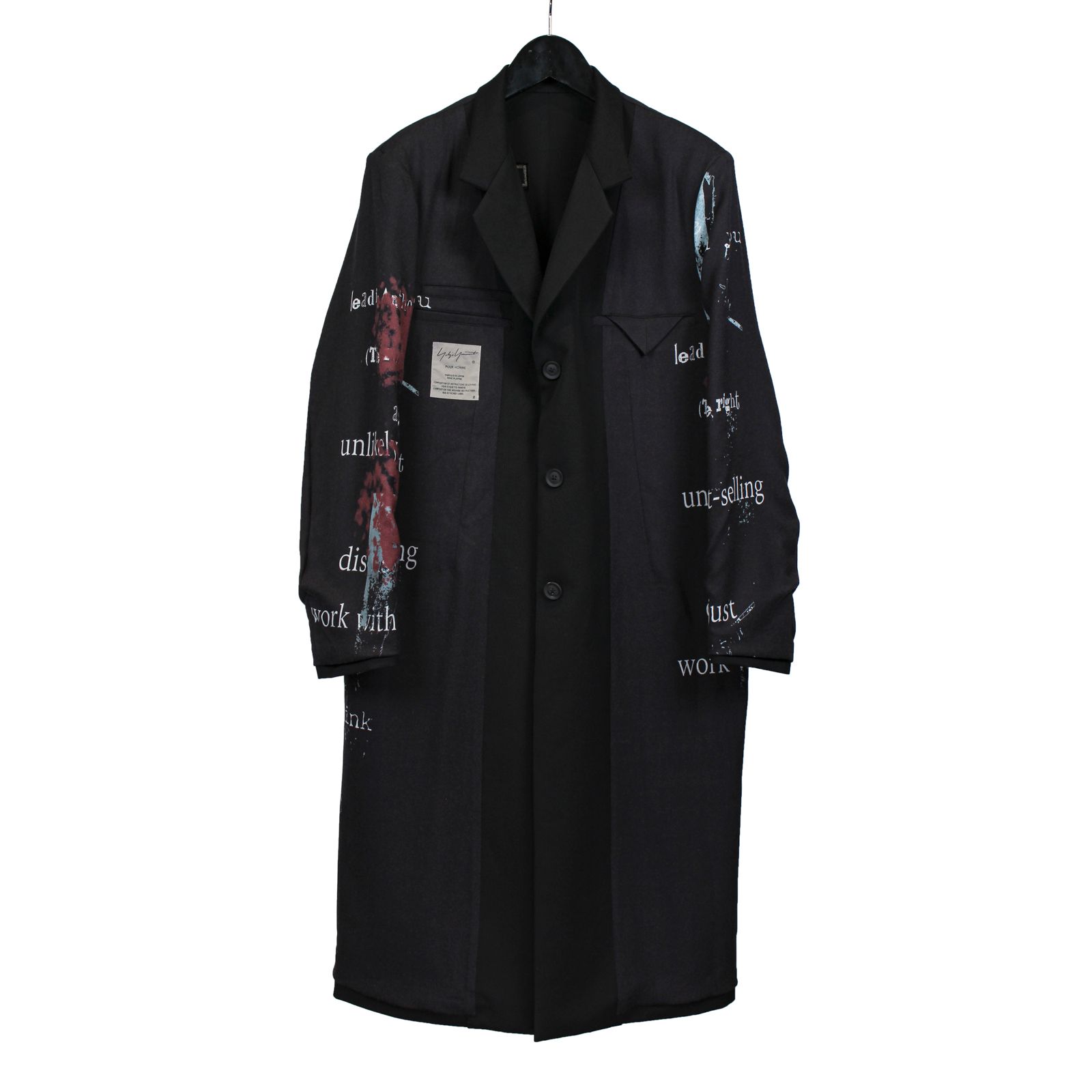 yohji yamamoto - Yohji Yamamoto [HR-J16-893 / メッセージ刺繍