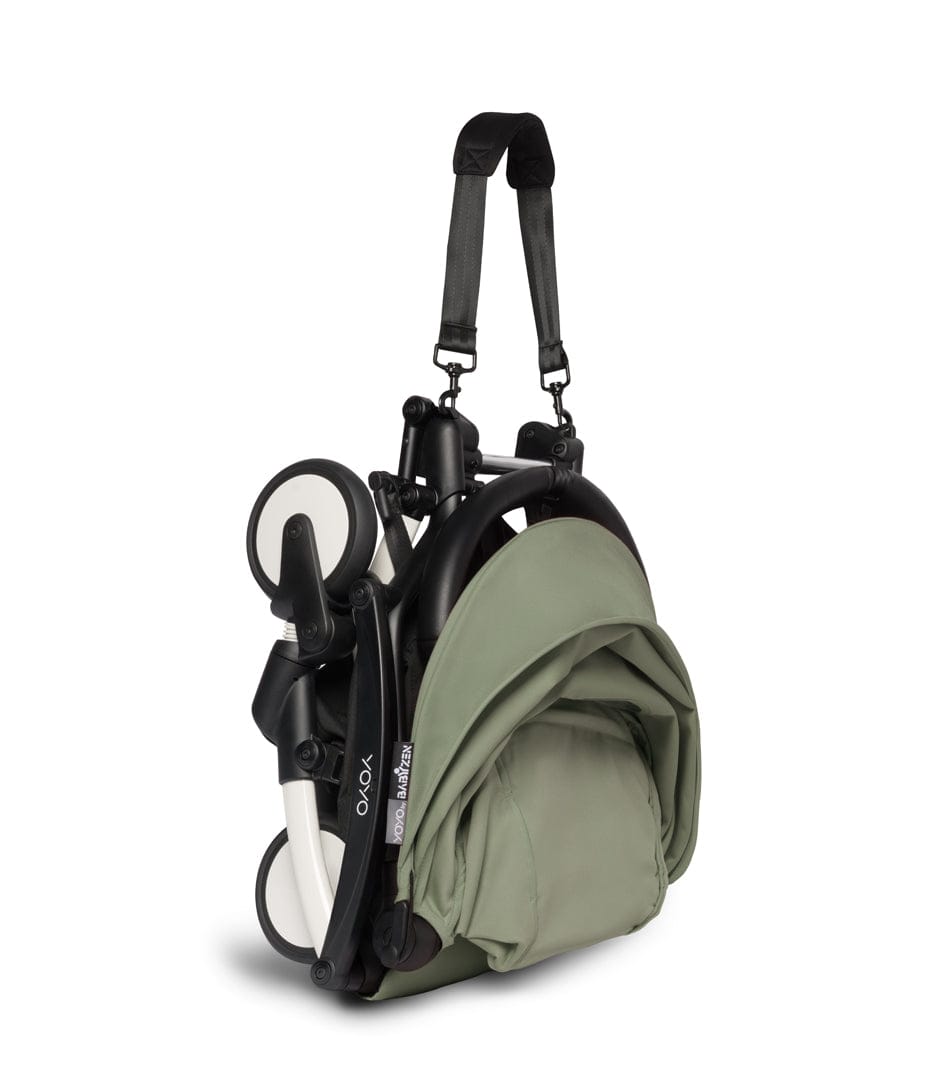 Babyzen YOYO2 Ultra Compact 6+ Stroller - White / Olive – Albee Baby